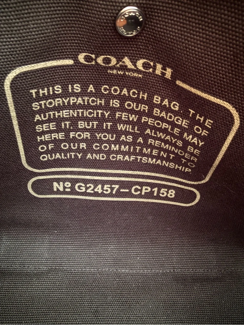 Coach Cargo Canvas Tote Black Tan Silver Adjustable/Removable Strap - Picture 8 of 11